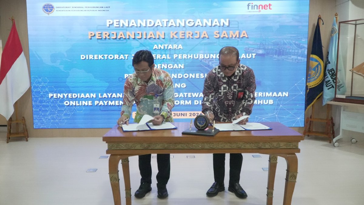 Bayar Izin Kapal Cukup dari Rumah, Kemenhub dan Finnet Indonesia Luncurkan Payment Gateway MaritimHub