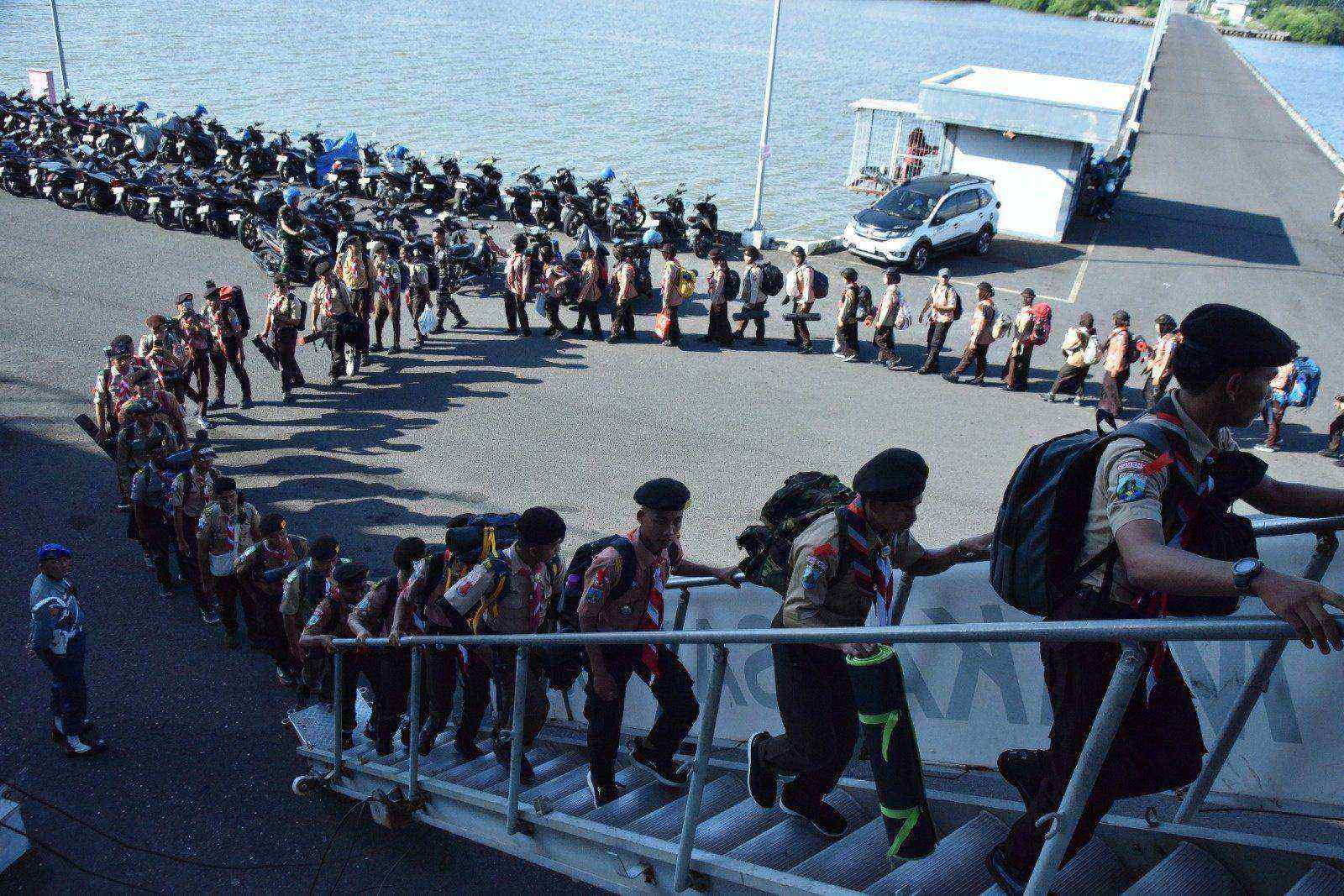 Pembukaan Persami KKRI 2026 Koarmada II di geladak KRI Makassar-590