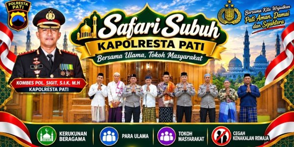 Kapolresta Pati Safari Subuh, Gandeng Ulama dan Tokoh Masyarakat