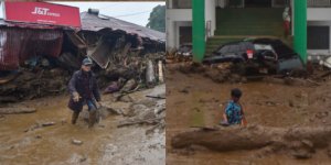 Banjir Bandang Landa Wilayah Solok Sumatera Barat, Jalanan Tertutup Lumpur, 100 Rumah Terdampak