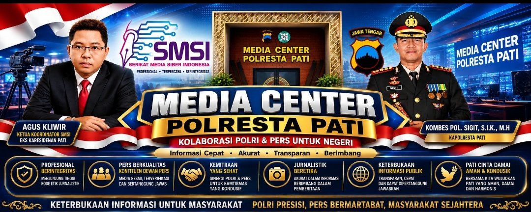 Apresiasi Dibuka Media Center Polresta Pati, SMSI Pinta Tertibkan Legalitas Perusahaan Pers
