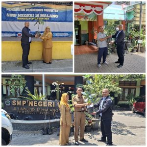 BRI Region 13 Malang Dorong Kepedulian Lingkungan Sejak Sekolah, Serahkan Bibit Pohon Produktif