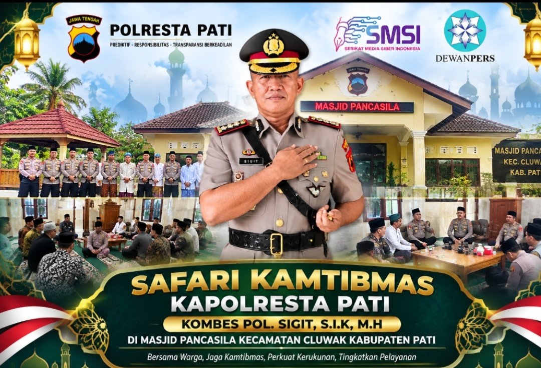 Kapolresta Pati Temui Warga Cluwak, Bahas Kamtibmas dan Kenakalan Remaja