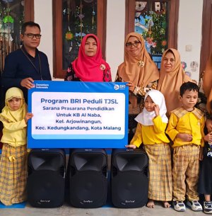 BRI Region 13 Malang Penuhi Sarana dan Prasarana KB Al Naba Kota Malang Melalui Program TJSL